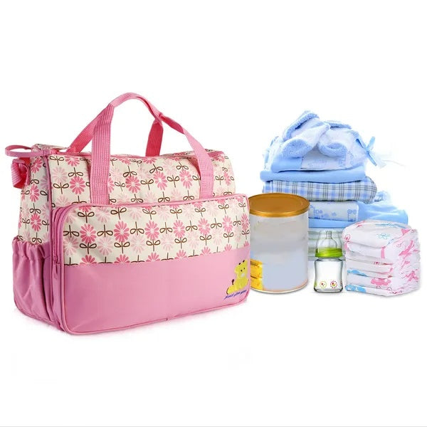 5-Piece Diaper Bag Set with Changing Pad