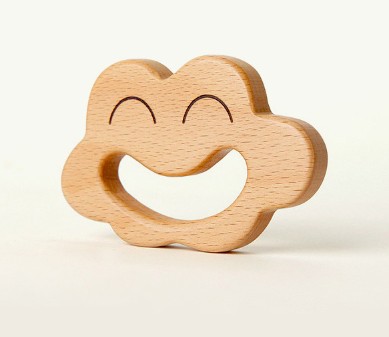 Wooden Baby Rattle & Development Toy