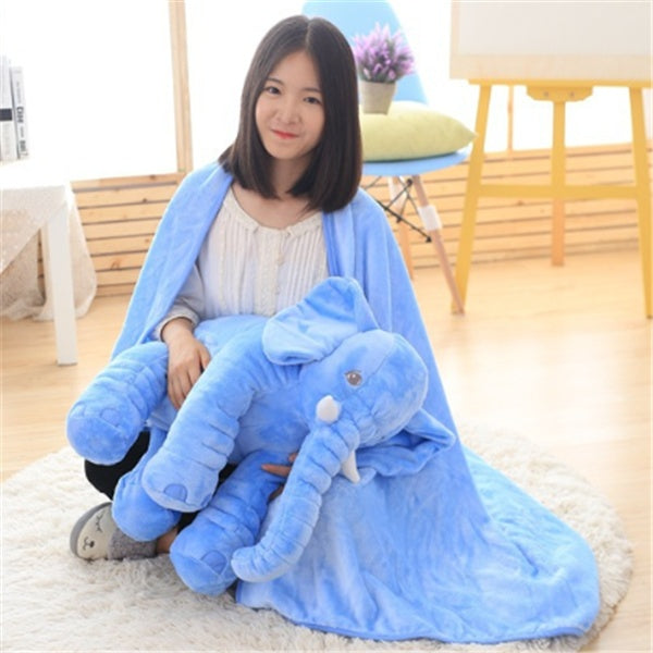 Elephant Plush Pillow — Kids' Nap Cushion