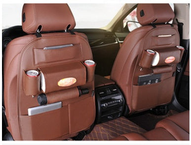 Leather Car Seat Back Organizer