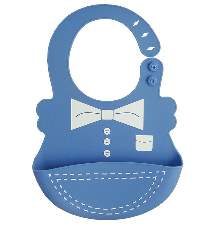 Silicone Baby Bib with Food-Catcher Pocket