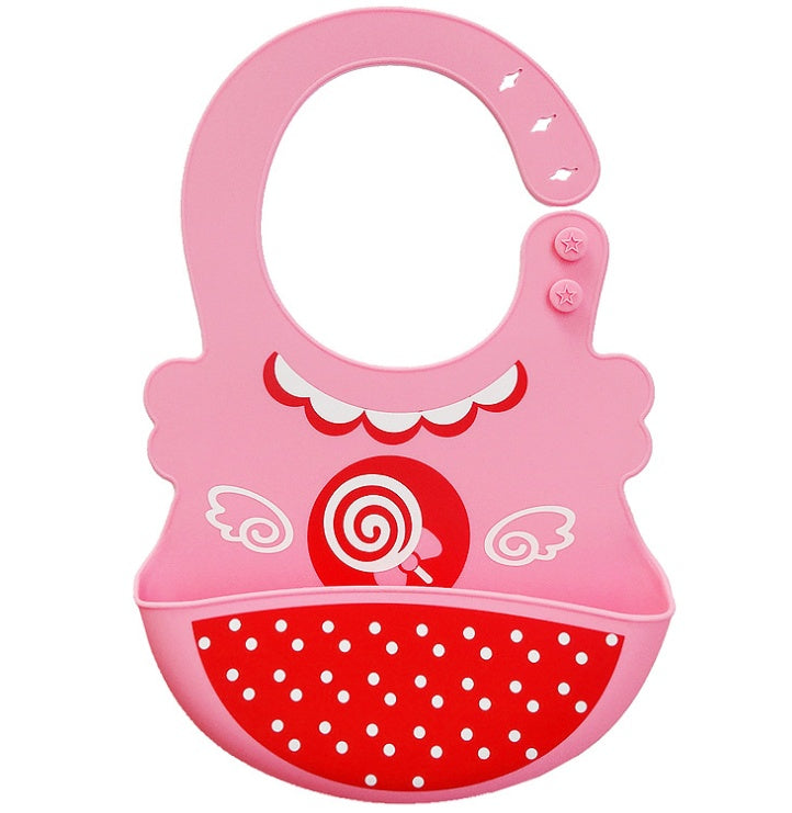 Silicone Baby Bib with Food-Catcher Pocket