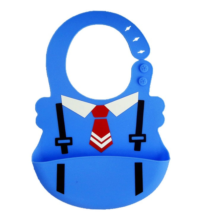 Silicone Baby Bib with Food-Catcher Pocket