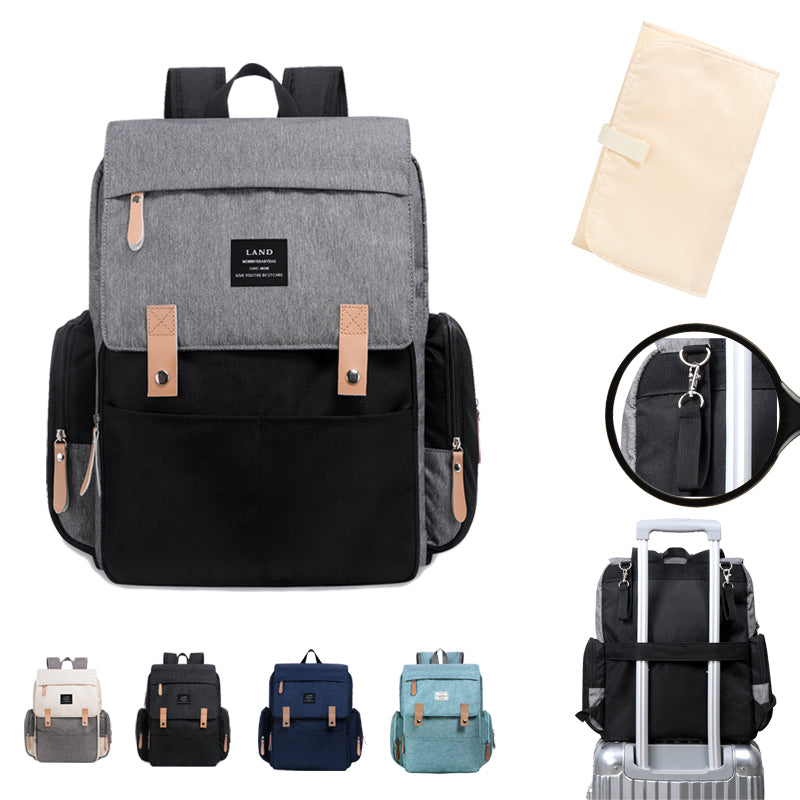 Multi-Function Mommy Backpack — Diaper Bag with USB