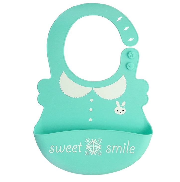 Silicone Baby Bib with Food-Catcher Pocket