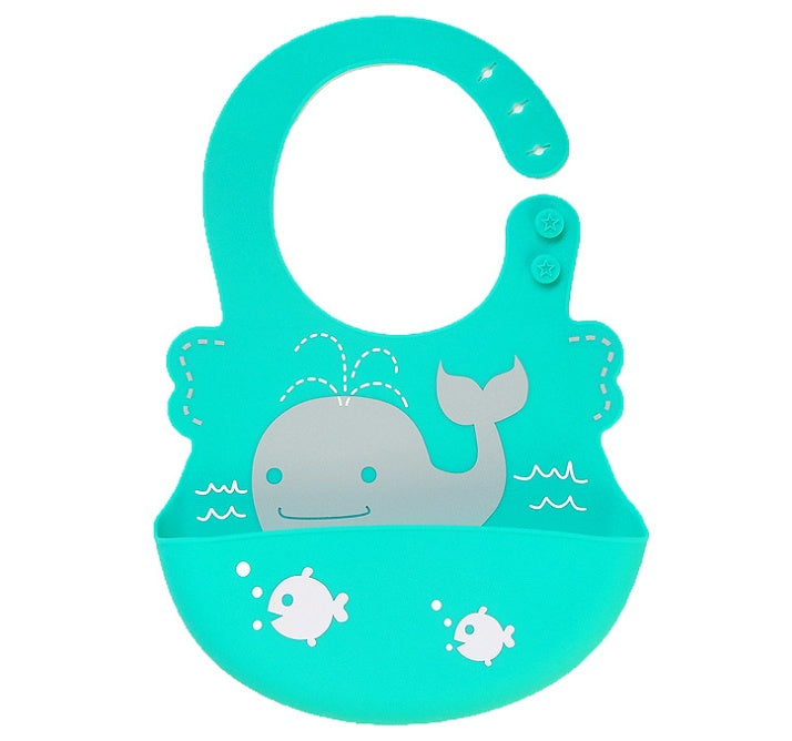 Silicone Baby Bib with Food-Catcher Pocket