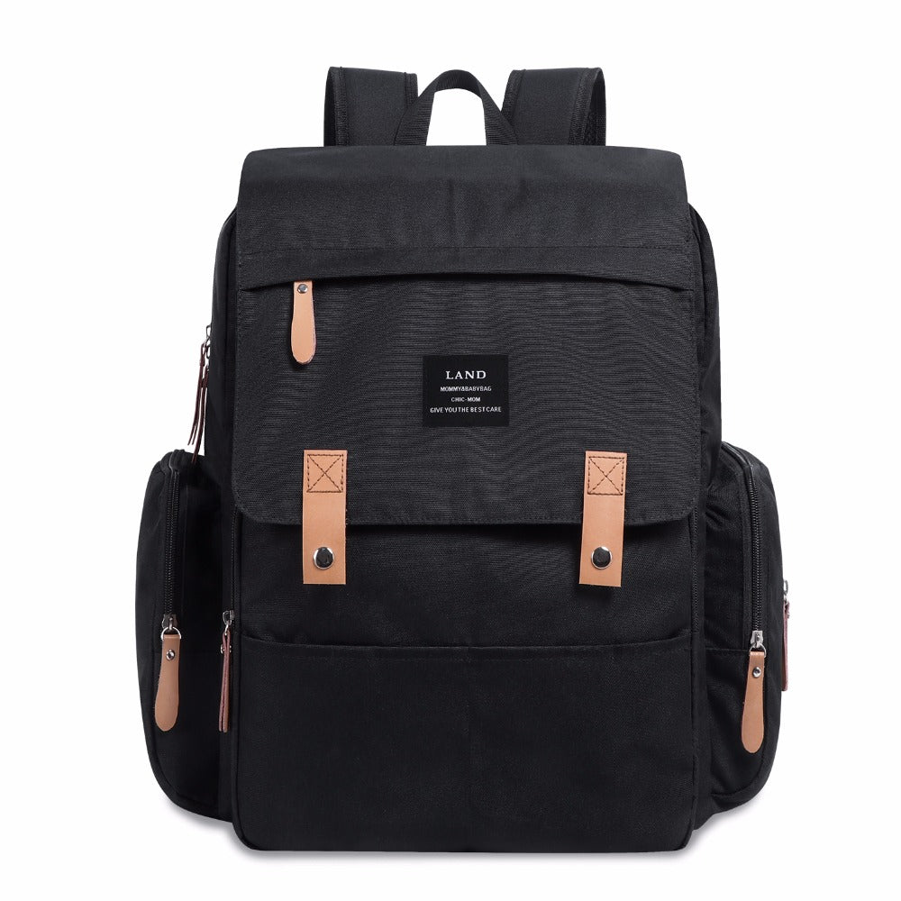 Multi-Function Mommy Backpack — Diaper Bag with USB