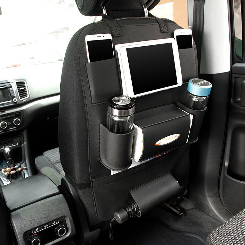 Leather Car Seat Back Organizer