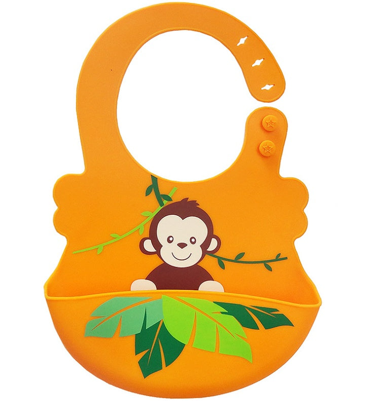 Silicone Baby Bib with Food-Catcher Pocket