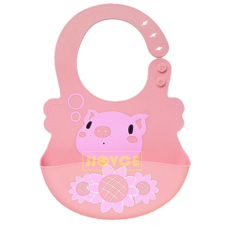 Silicone Baby Bib with Food-Catcher Pocket