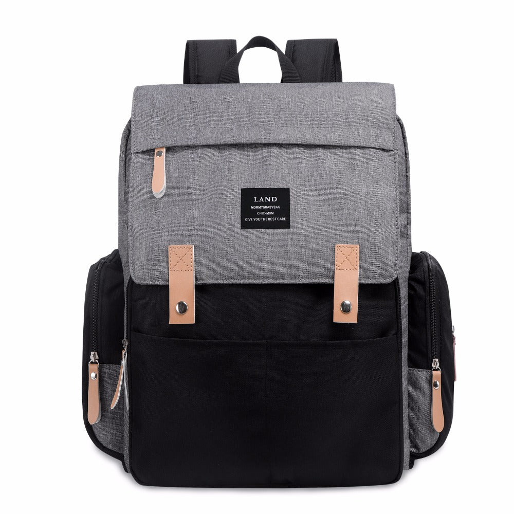 Multi-Function Mommy Backpack — Diaper Bag with USB