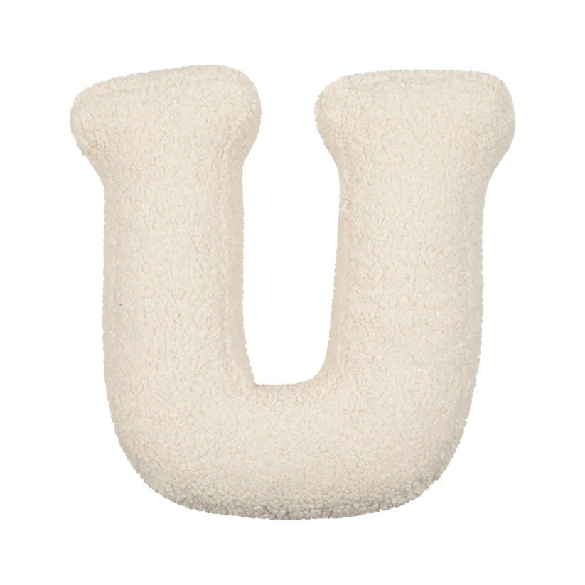 Lambswool Letter Cushion — Decorative Kids' Pillow