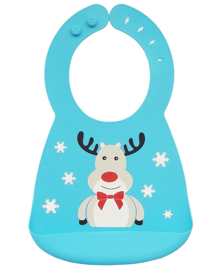 Silicone Baby Bib with Food-Catcher Pocket