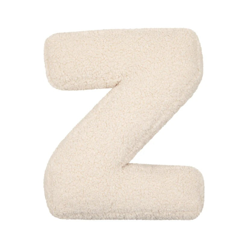 Lambswool Letter Cushion — Decorative Kids' Pillow