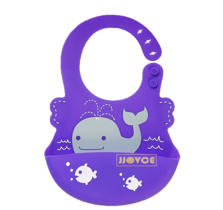 Silicone Baby Bib with Food-Catcher Pocket