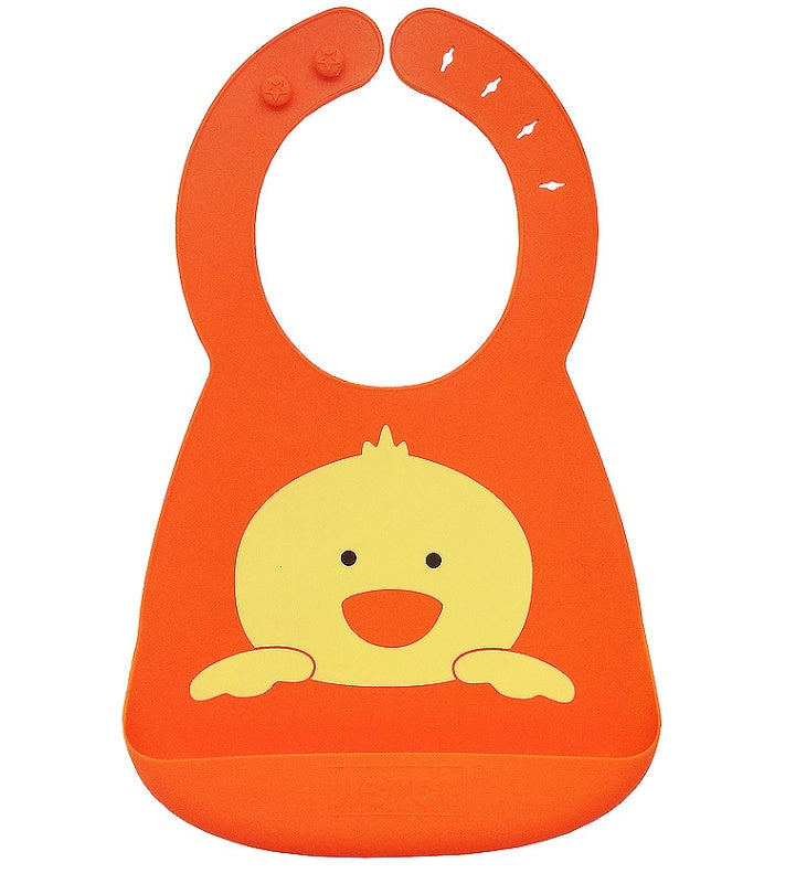 Silicone Baby Bib with Food-Catcher Pocket