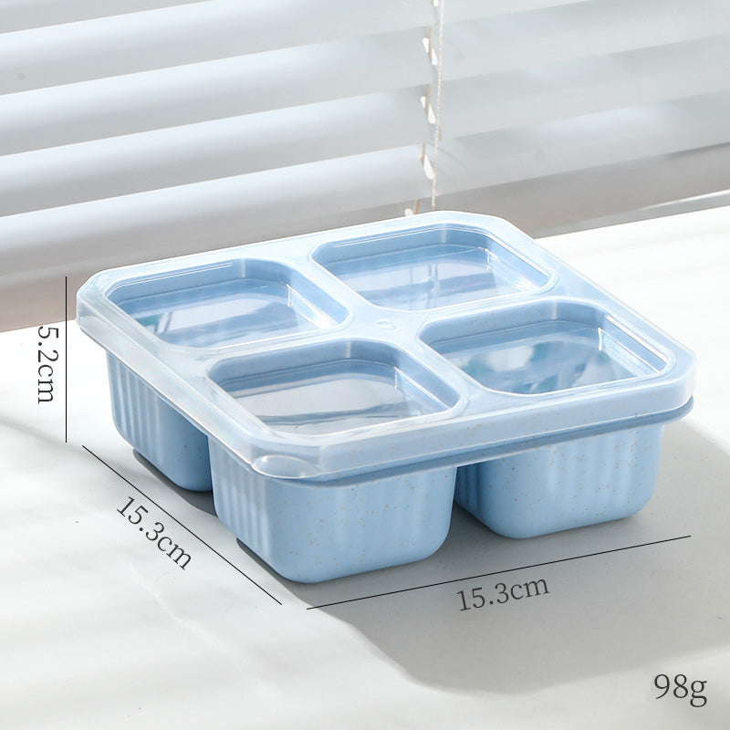 Bento Snack Box — 4 Compartments, Leakproof Lid