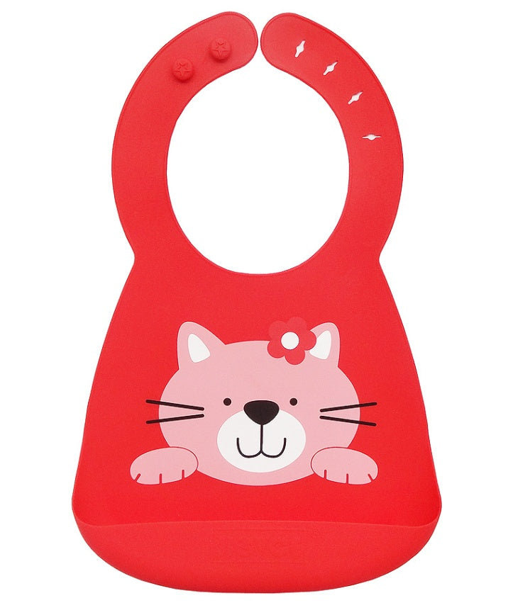Silicone Baby Bib with Food-Catcher Pocket