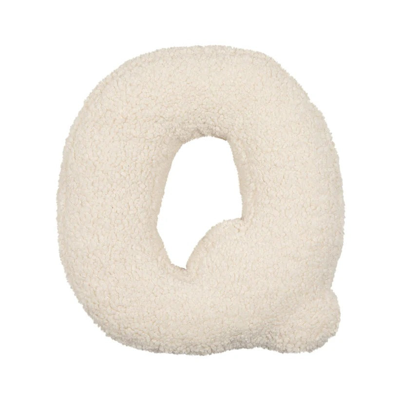 Lambswool Letter Cushion — Decorative Kids' Pillow