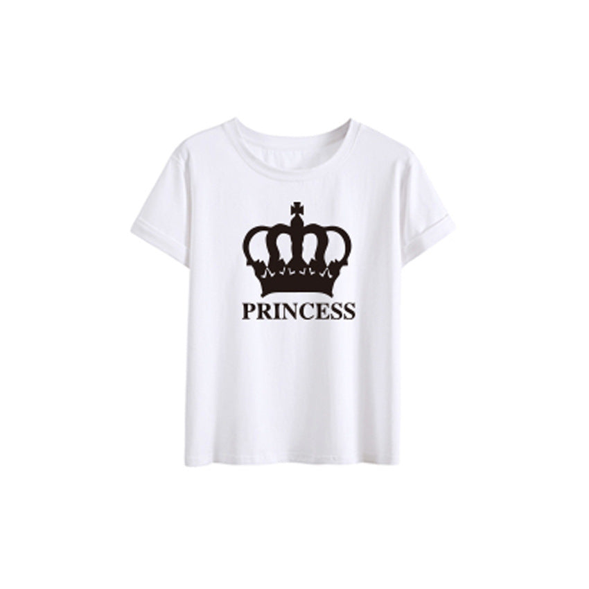 Family Matching Crown Print T-Shirt
