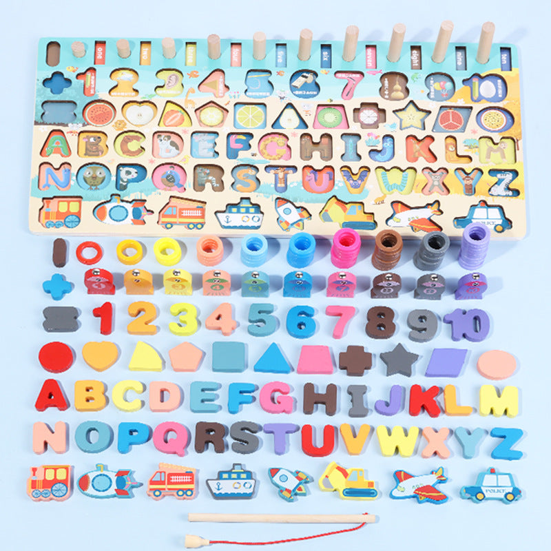 Montessori Fishing & Math Toy Set