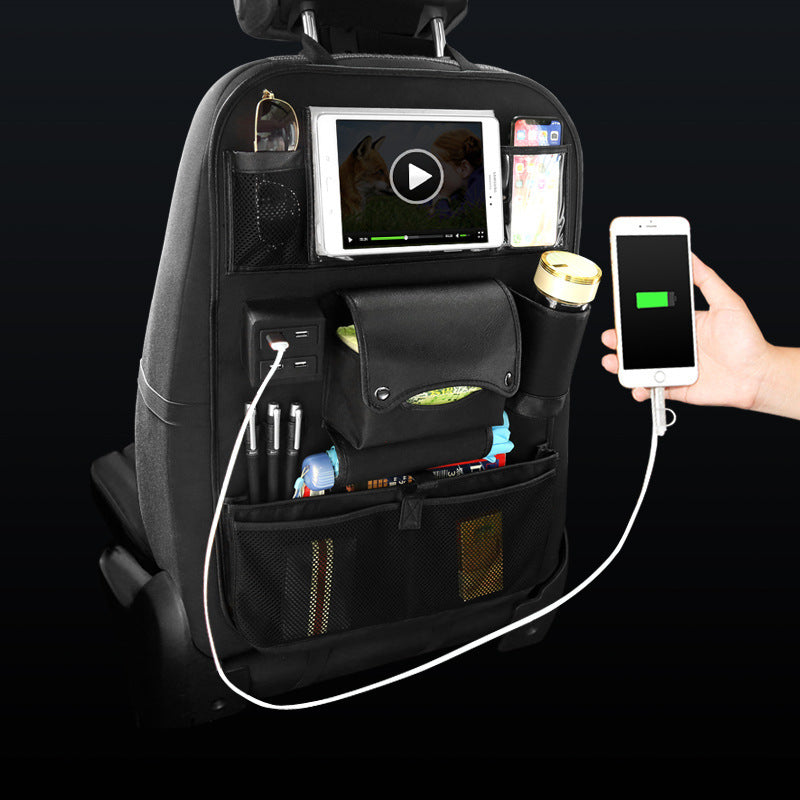 Car Seat Back Organizer with USB Port