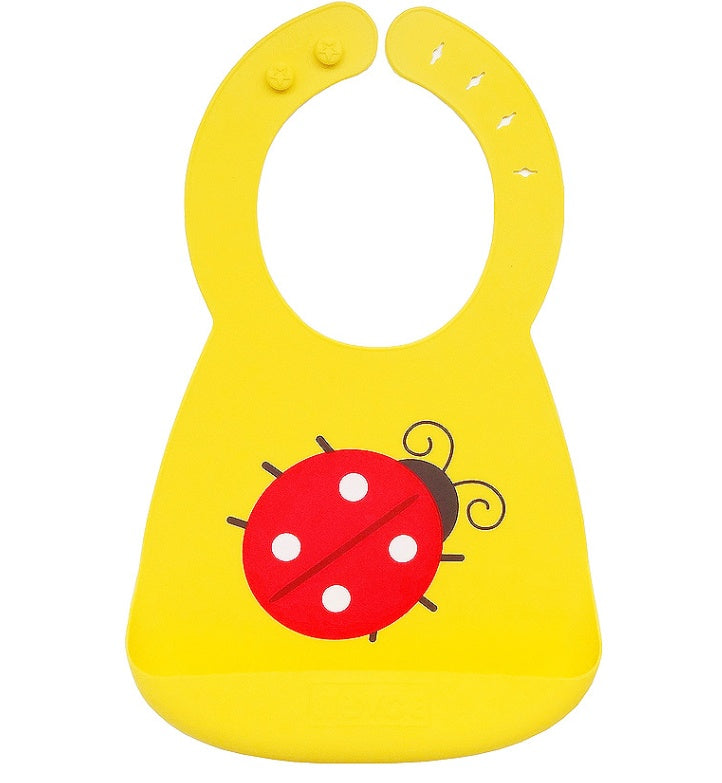Silicone Baby Bib with Food-Catcher Pocket