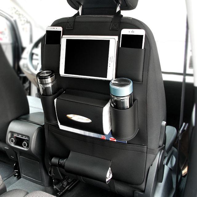 Leather Car Seat Back Organizer