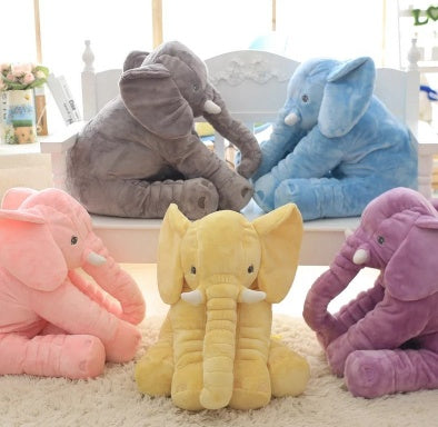 Elephant Plush Pillow — Kids' Nap Cushion