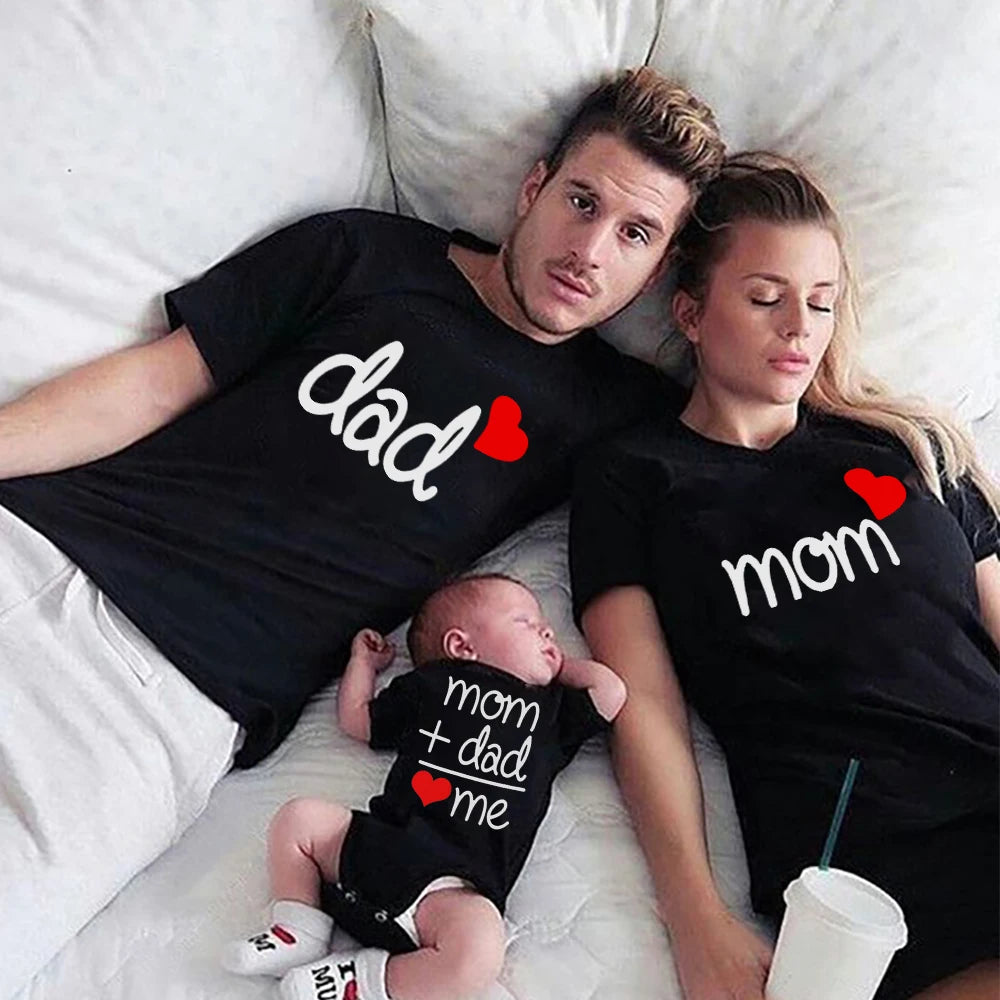 Matching Family T-Shirts — Dad, Mom, Kids & Baby