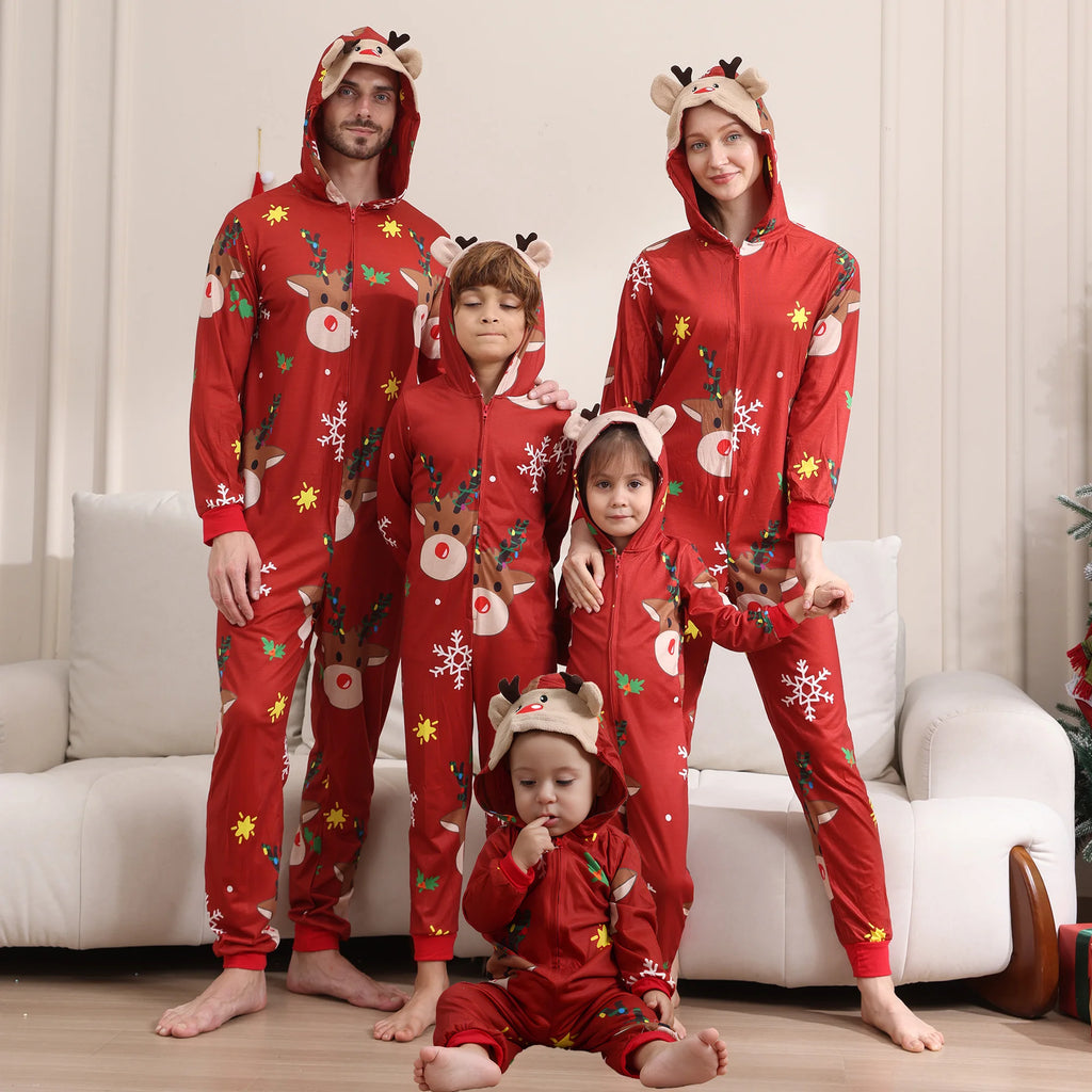 Matching Family Christmas Pajamas — Mom, Dad, Kids & Baby — view 3