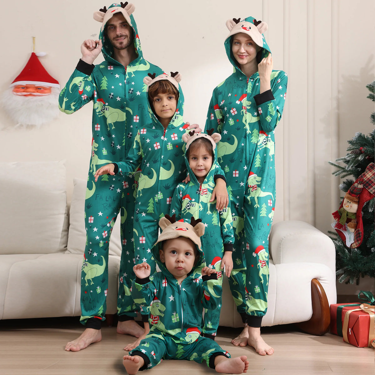 Matching Family Christmas Pajamas — Mom, Dad, Kids & Baby — view 5