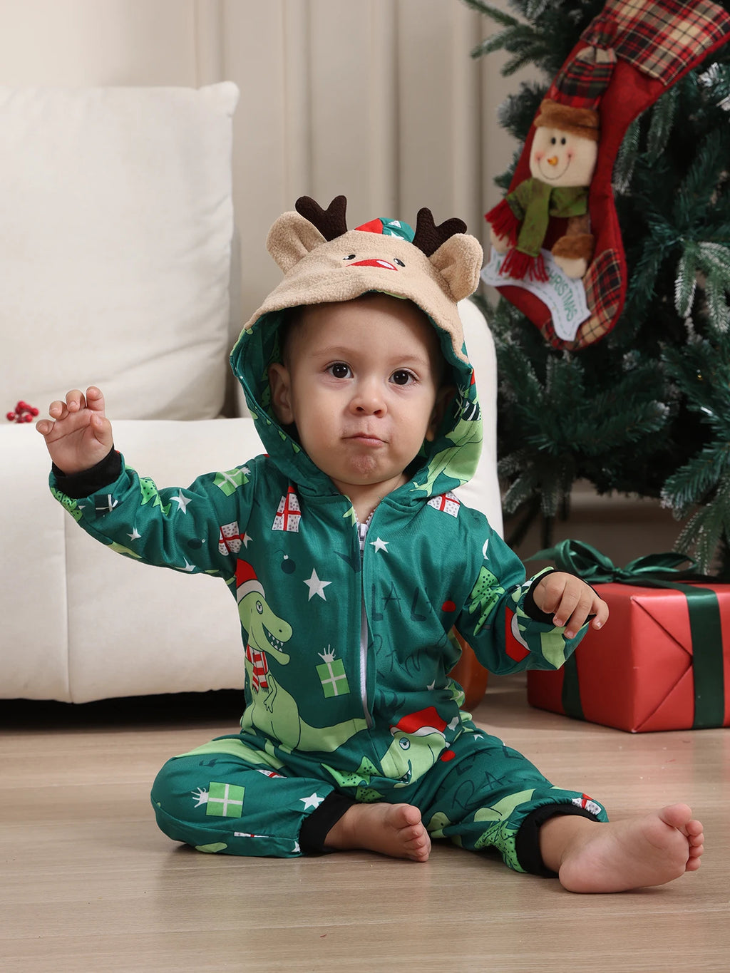 Matching Family Christmas Pajamas — Mom, Dad, Kids & Baby — view 2