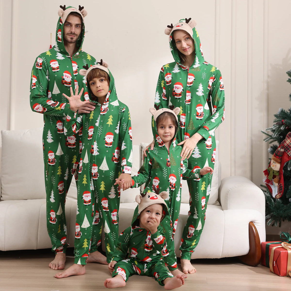 Matching Family Christmas Pajamas — Mom, Dad, Kids & Baby — view 6