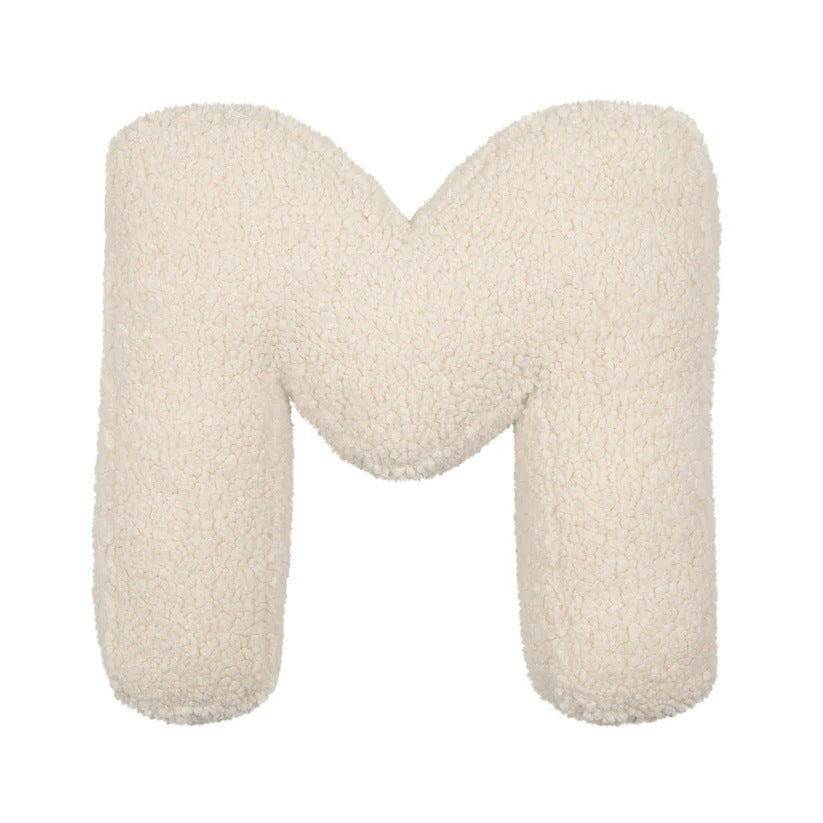 Lambswool Letter Cushion — Decorative Kids' Pillow