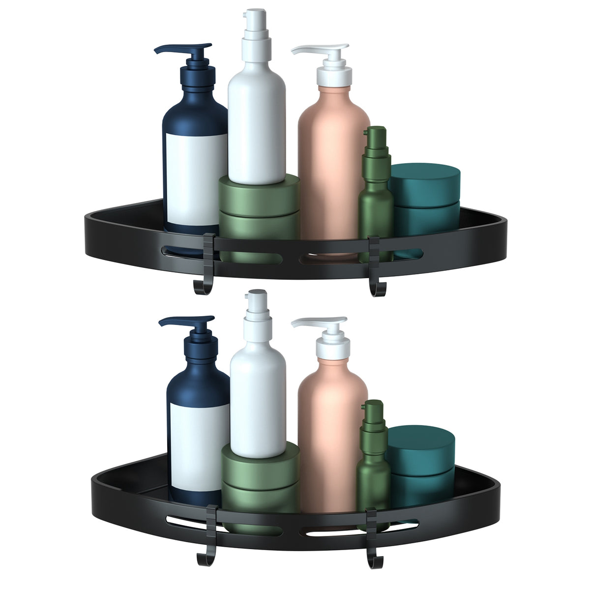 Adhesive Corner Shower Caddy — 2-Piece Set