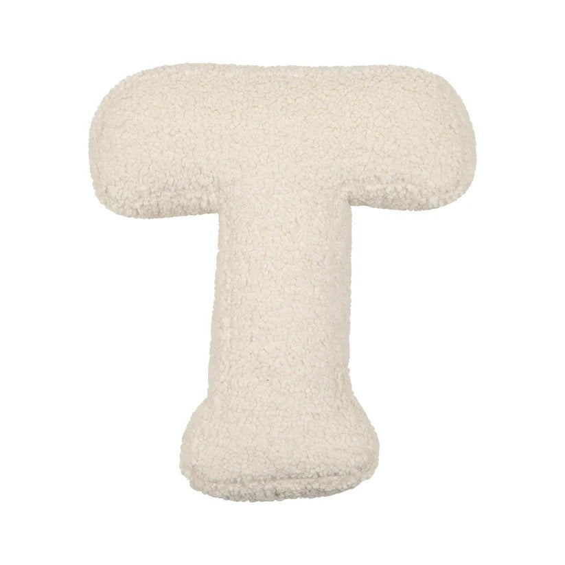 Lambswool Letter Cushion — Decorative Kids' Pillow