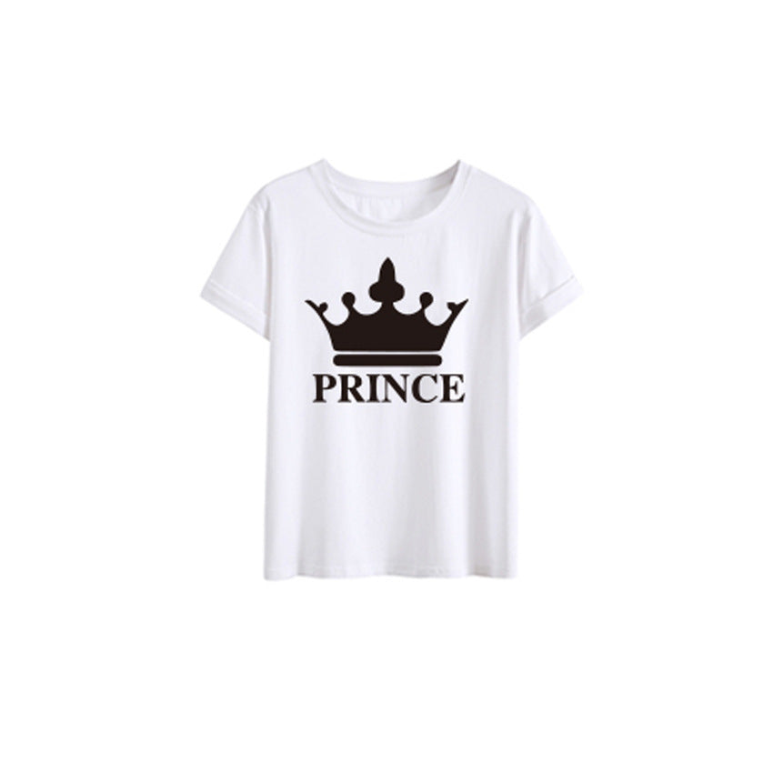 Family Matching Crown Print T-Shirt