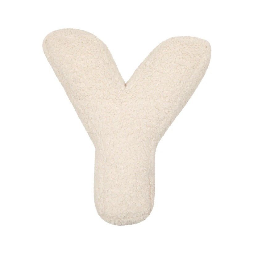 Lambswool Letter Cushion — Decorative Kids' Pillow