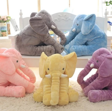 Elephant Plush Pillow — Kids' Nap Cushion
