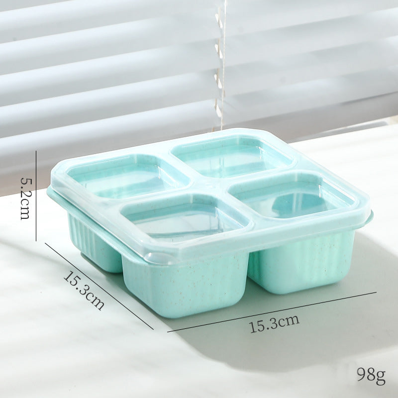 Bento Snack Box — 4 Compartments, Leakproof Lid