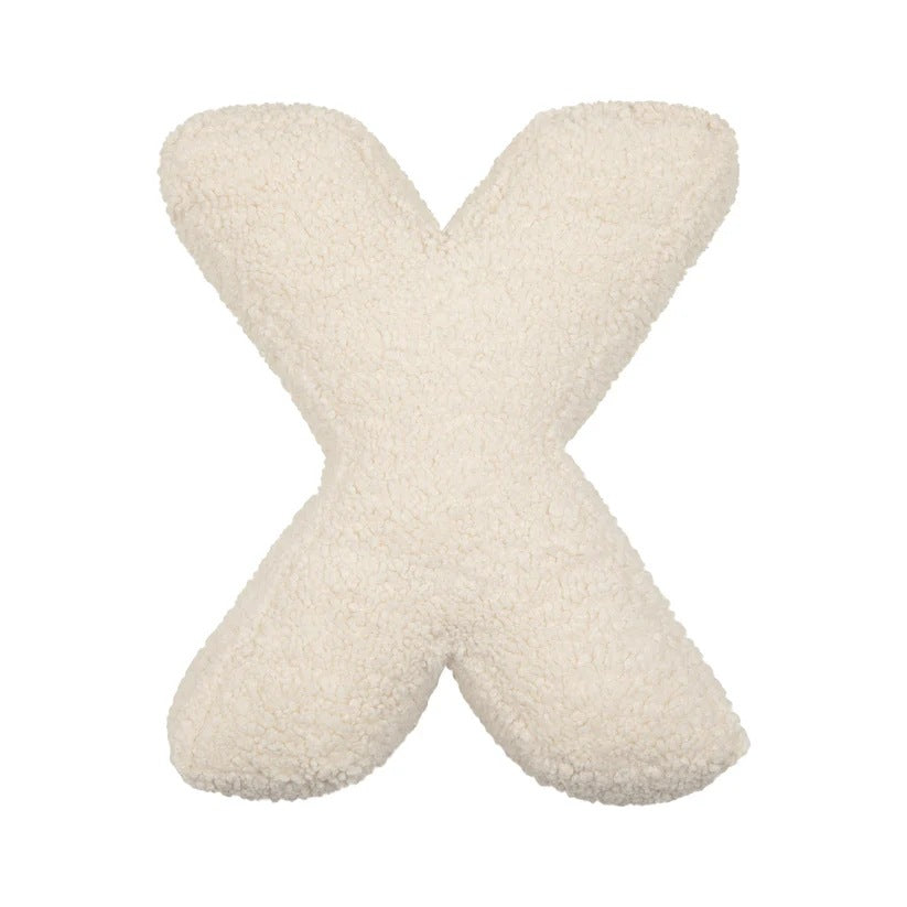 Lambswool Letter Cushion — Decorative Kids' Pillow