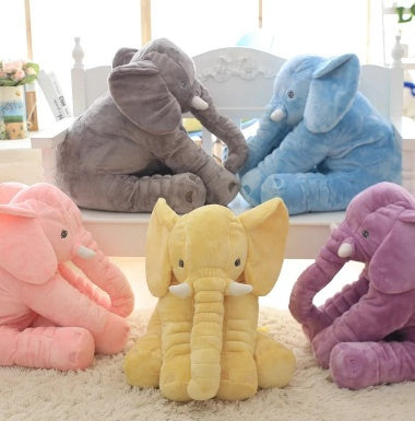 Elephant Plush Pillow — Kids' Nap Cushion